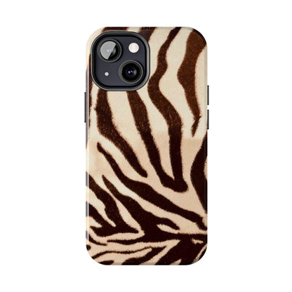 Taupe Twilights Stripe Tough iPhone Cases