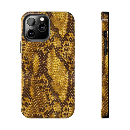 Golden Viper Scales Tough iPhone Cases