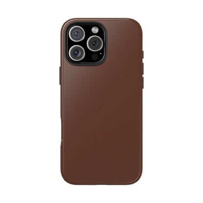 The Basics Coffee Brown iPhone Cases - The Basics Collection