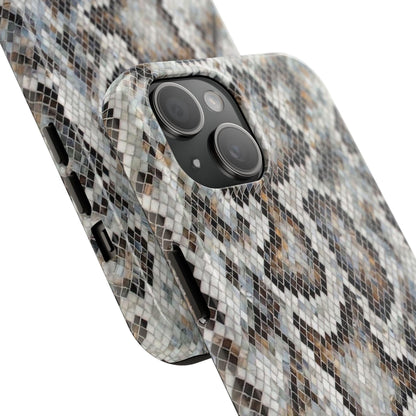 Crawler in Grey Mosaic Tough iPhone Cases