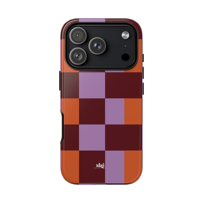 Plum Patchwork Phone Case