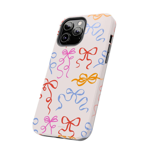 Multicolor Bows and Ribbons Tough iPhone Cases