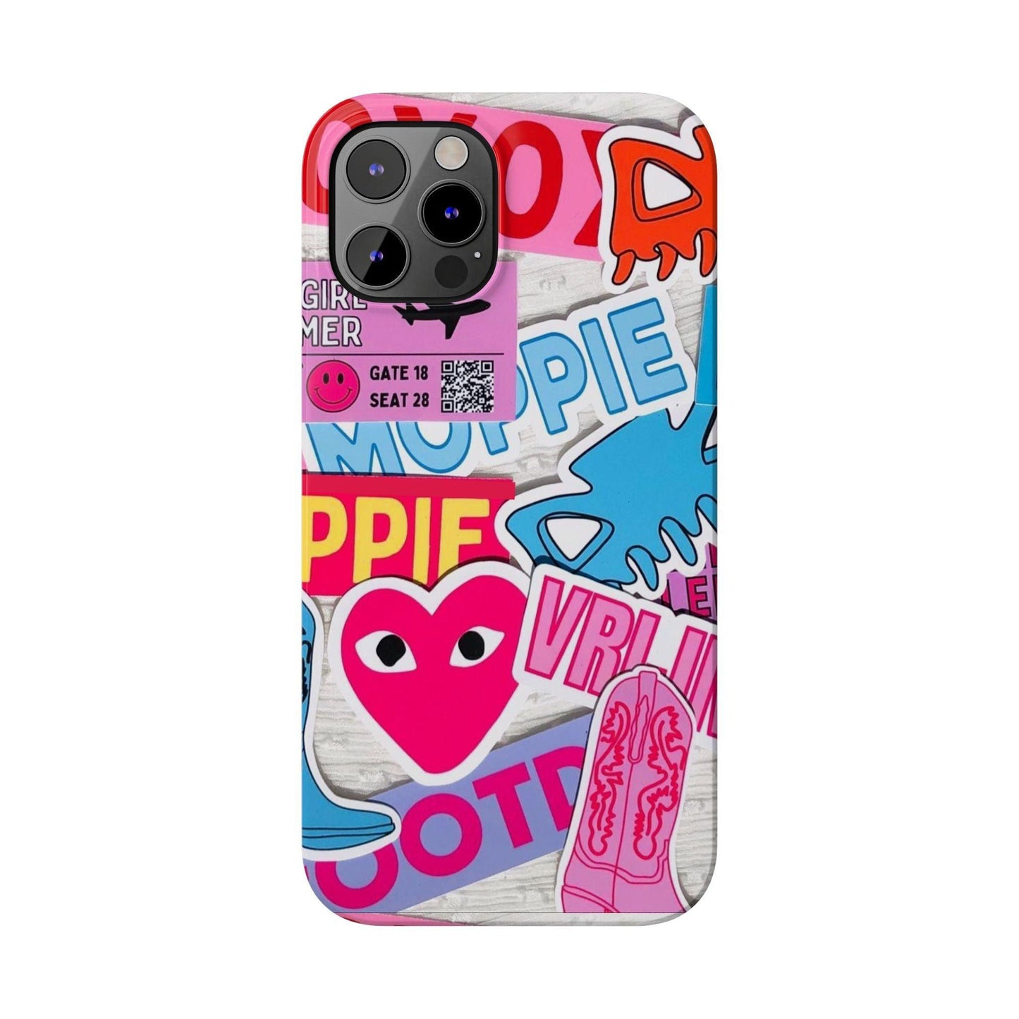 Sticker Frenzy Pop iPhone Cases