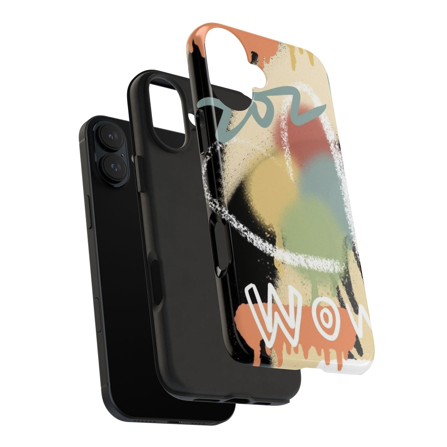 Abstract Splash: Wow Edition Tough iPhone Cases