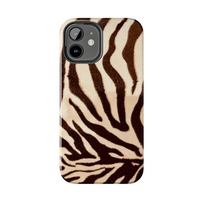 Taupe Twilights Stripe Tough iPhone Cases