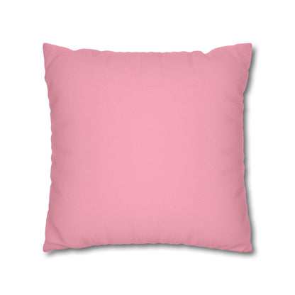 Fun Things in To Do List Cushion Cover - Spun Polyester Square Pillowcase in Cream and Pink