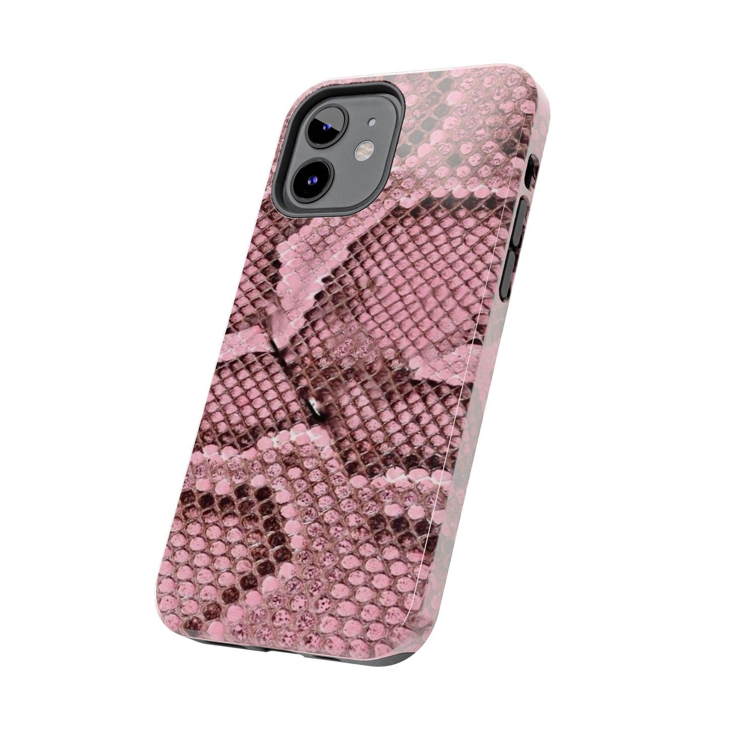 Pink Python Scales Tough iPhone Cases