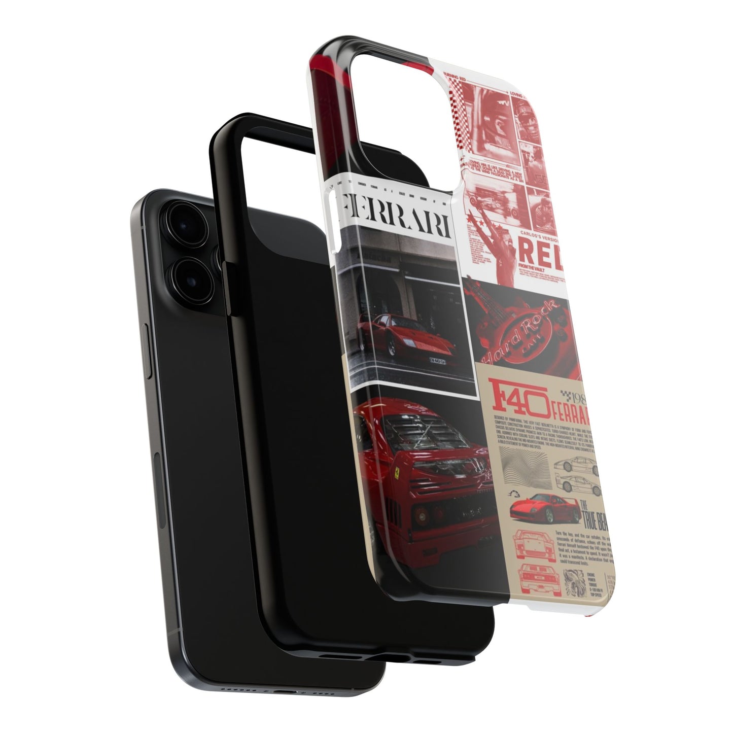 Race Car-Inspired Tough Phone Case - Automotive Passion for Car Enthusiasts