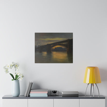 The Bridge by Frederick Oakes Sylvester - Matte Canvas, Stretched, 0.75"