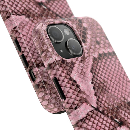 Pink Python Scales Tough iPhone Cases