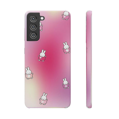 The Bunny Aura Pink Snap Cases