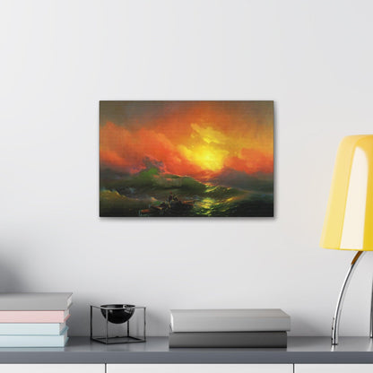 The Ninth Wave by Aivazovsky, Ivan - Canvas Gallery Wraps