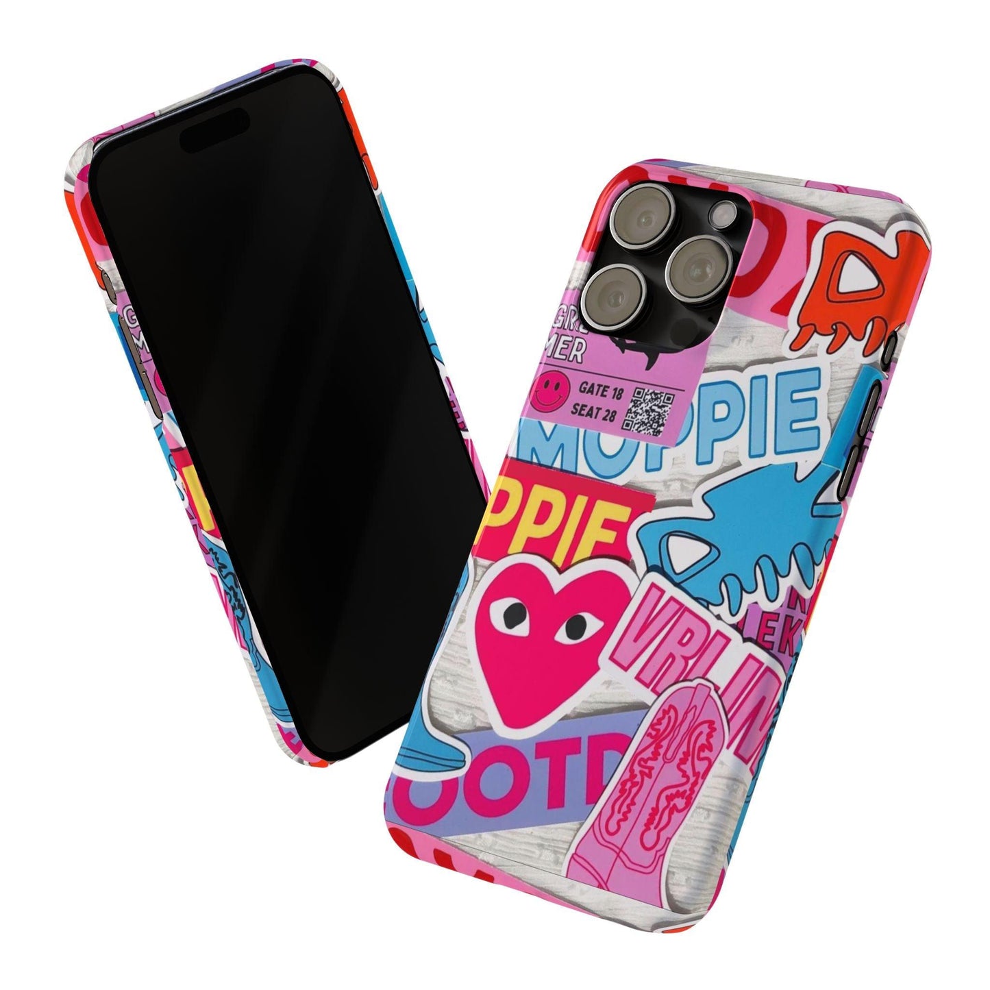 Sticker Frenzy Pop iPhone Cases