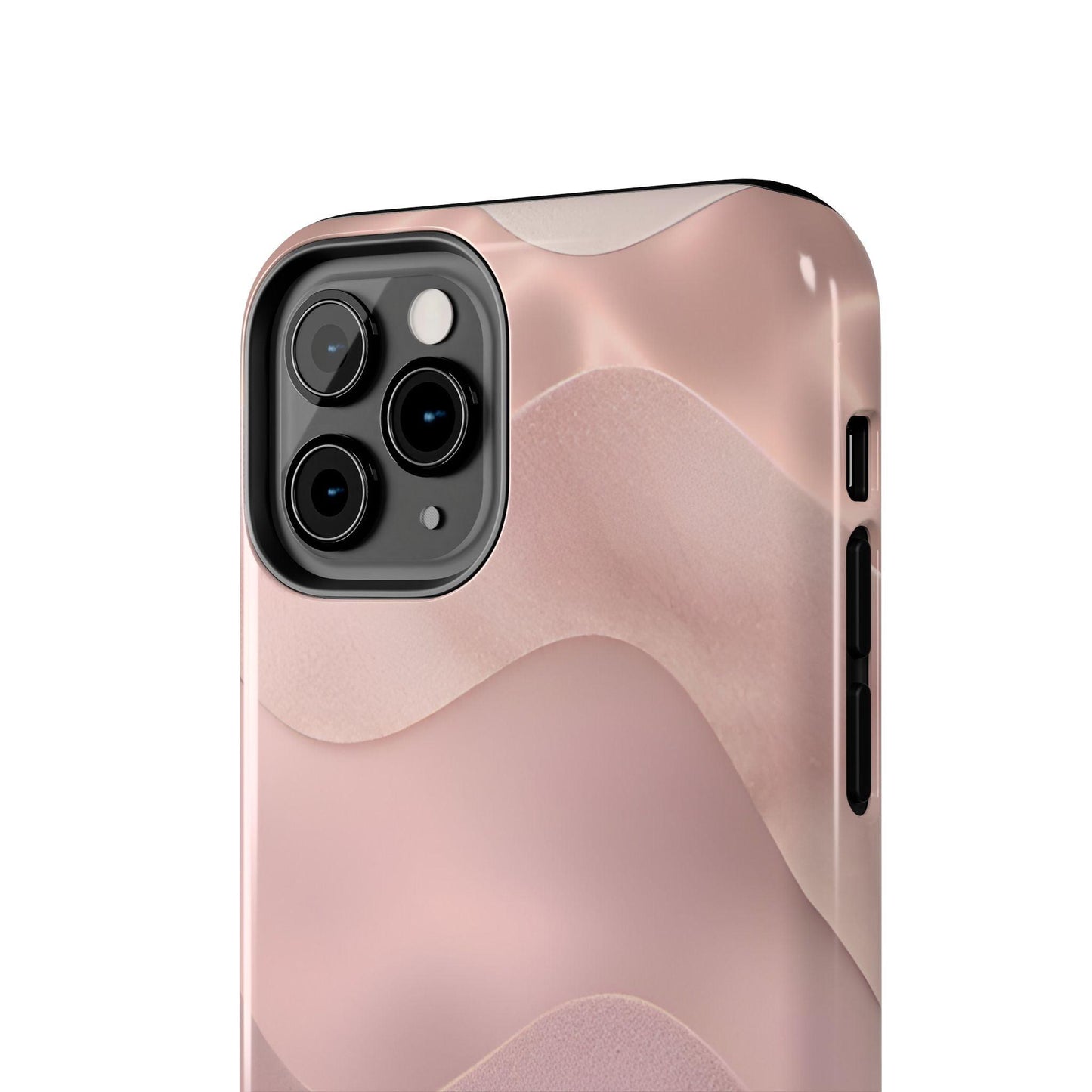 Blush Wave Satin Sandscape Tough iPhone Cases