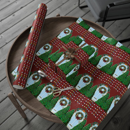 Home for Christmas Wrapping Paper Roll