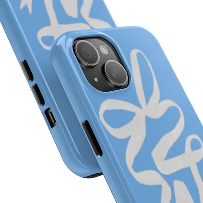 Bow in Blue Cute iPhone Cases