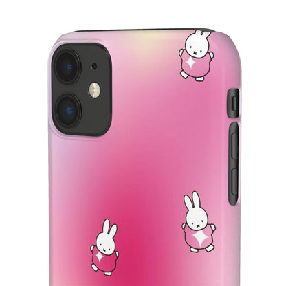 The Bunny Aura Pink Snap Cases