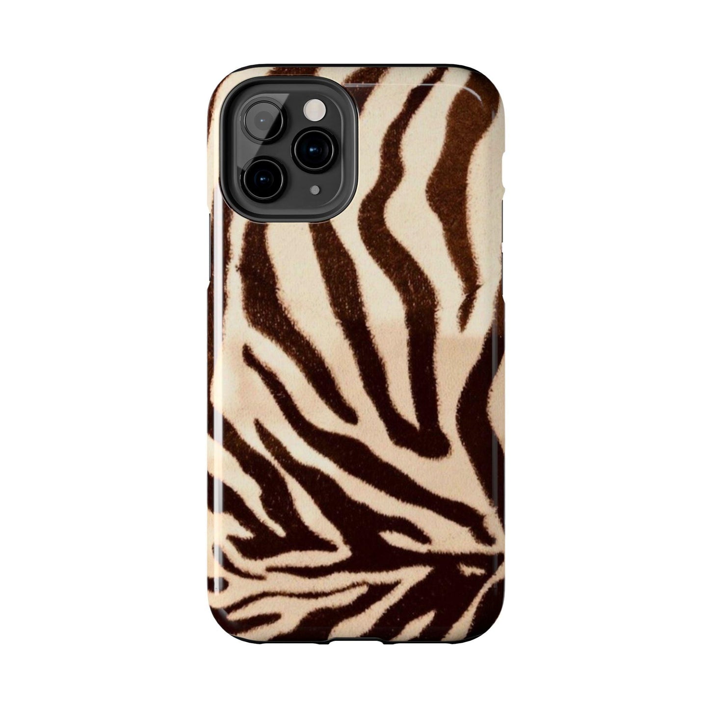 Taupe Twilights Stripe Tough iPhone Cases