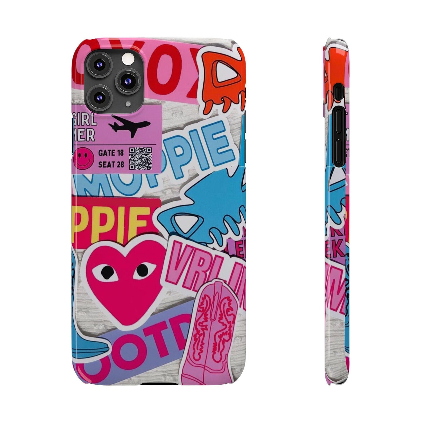 Sticker Frenzy Pop iPhone Cases