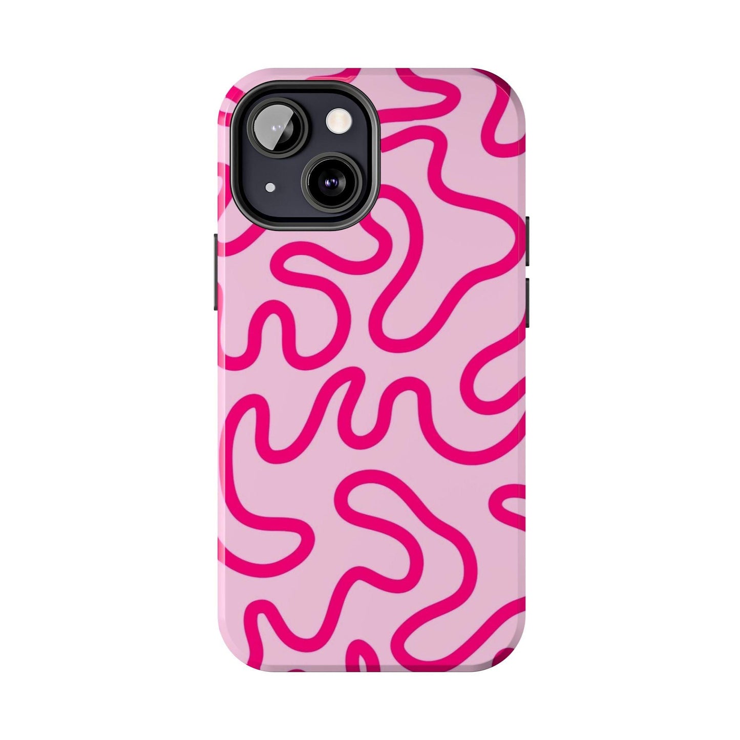 Pink Paradise Swirls Tough iPhone Cases