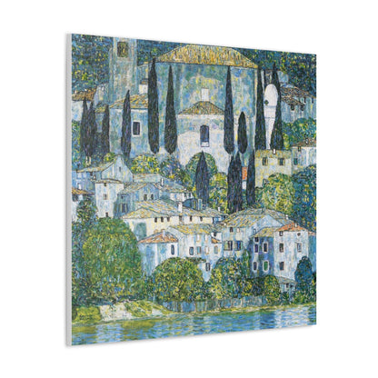 Gustav Klimt's Kirche in Cassone (1913) Canvas Gallery Wraps