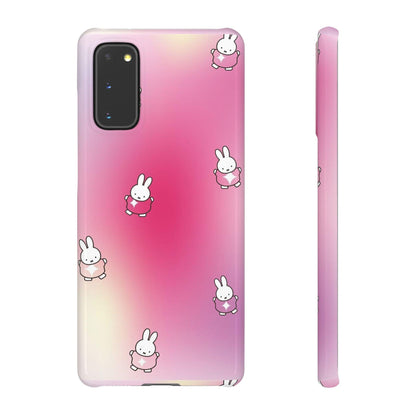 The Bunny Aura Pink Snap Cases