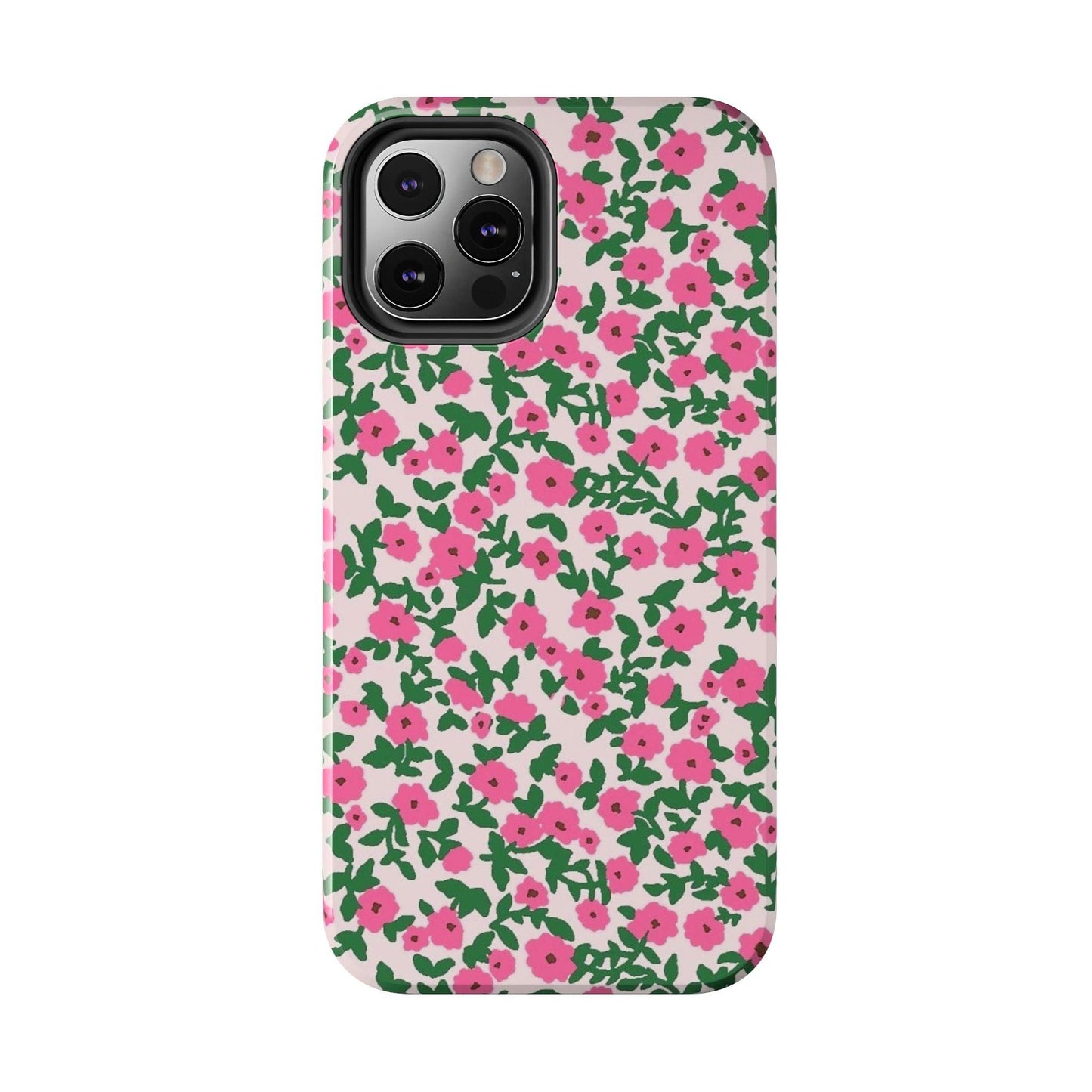 Spring Edition Pink Floral Tough iPhone Cases