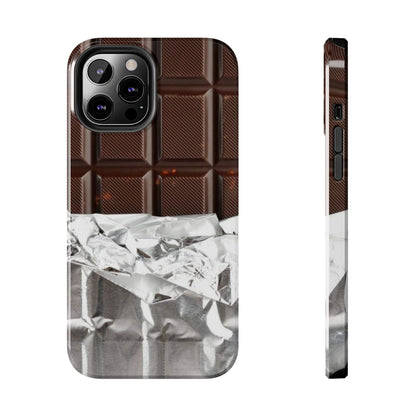 Chocolate with Silver Wrap iPhone Cases