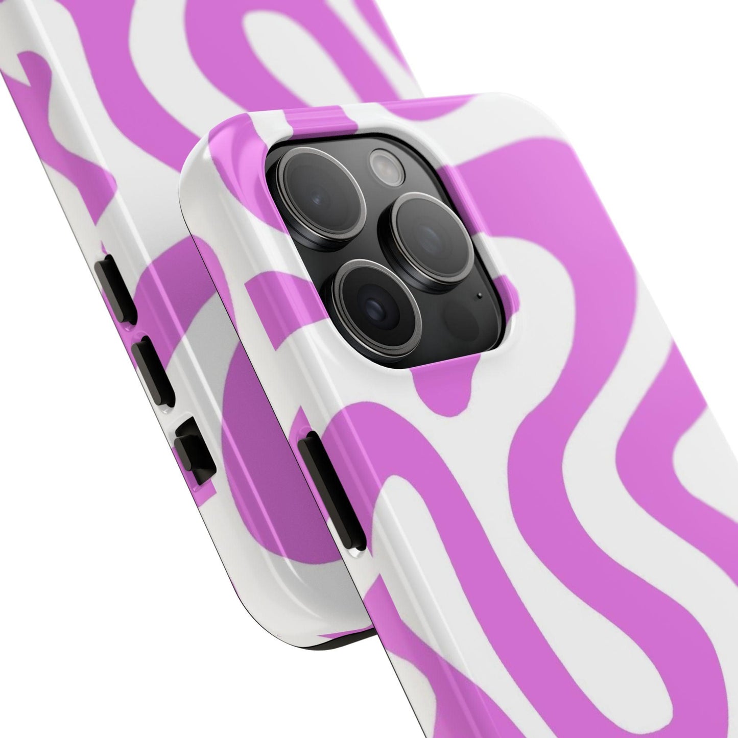 Lilac Swirl Fusion Tough iPhone Cases