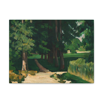 Paul Cézanne's The Avenue at the Jas de Bouffan (1869) - Canvas Gallery Wraps