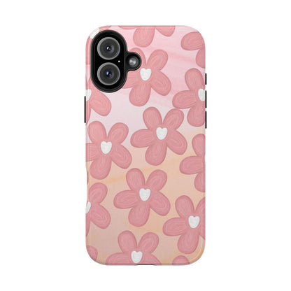 The Floral Hues Tough iPhone Cases