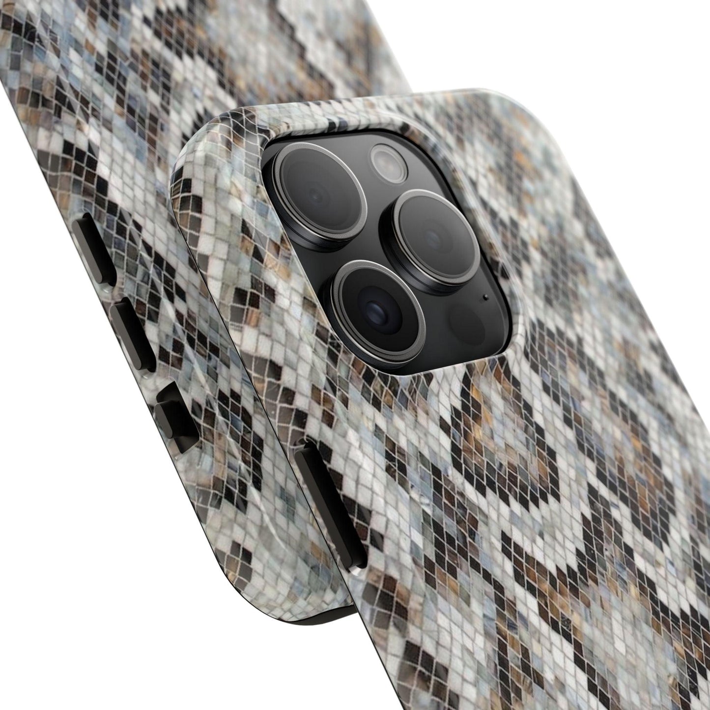 Crawler in Grey Mosaic Tough iPhone Cases