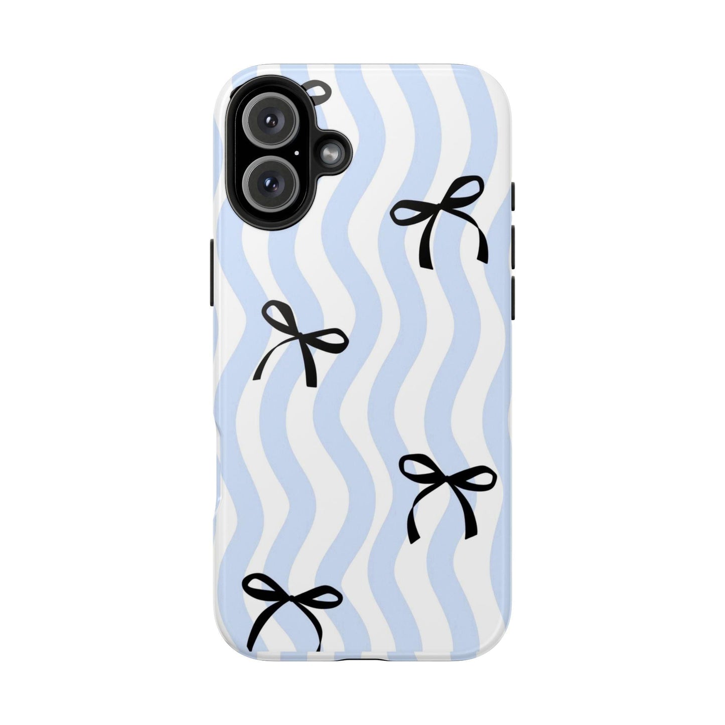 Bowtiful Blue Wavy Bliss Tough iPhone Cases