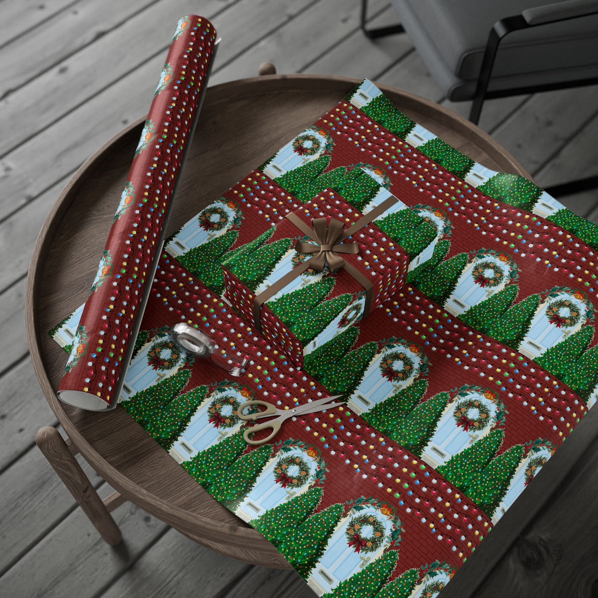 Home for Christmas Wrapping Paper Roll
