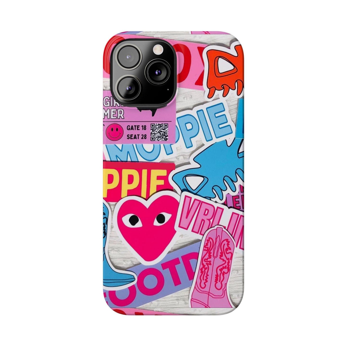 Sticker Frenzy Pop iPhone Cases