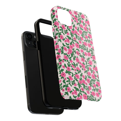 Spring Edition Pink Floral Tough iPhone Cases