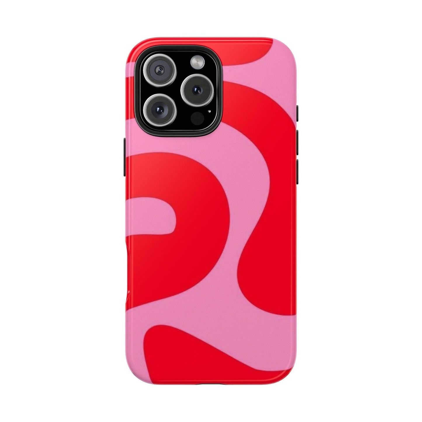 Pop Pink Swirls Tough iPhone Cases