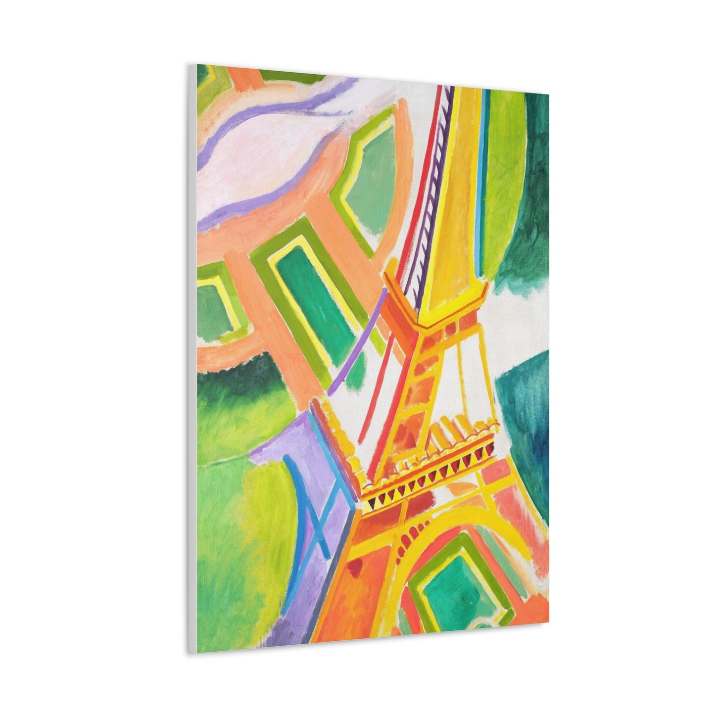 Robert Delaunay's Eiffel Tower (1924) painting - Canvas Gallery Wraps