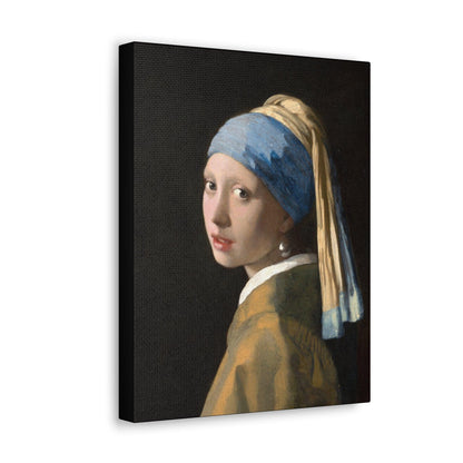 Girl with a Pearl Earring 1665 by Johannes Vermeer painting on a Canvas Gallery Wraps