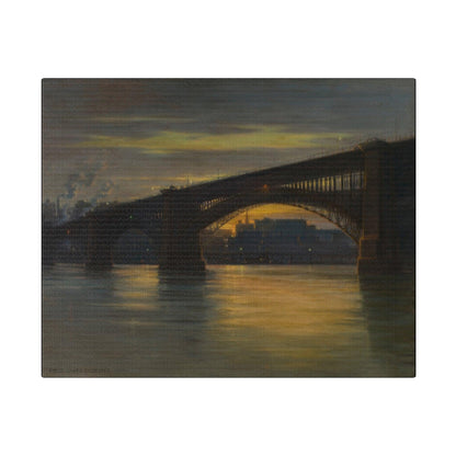 The Bridge by Frederick Oakes Sylvester - Matte Canvas, Stretched, 0.75"