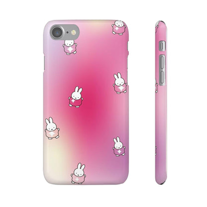 The Bunny Aura Pink Snap Cases