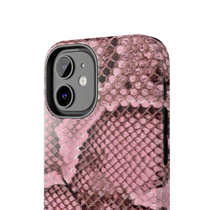 Pink Python Scales Tough iPhone Cases