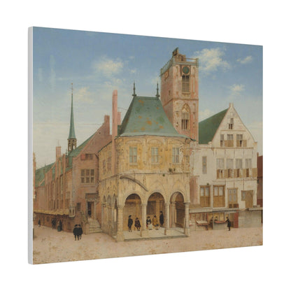 The Old Town Hall of Amsterdam (1657) by Pieter Jansz Saenredam - Matte Canvas, Stretched, 0.75"