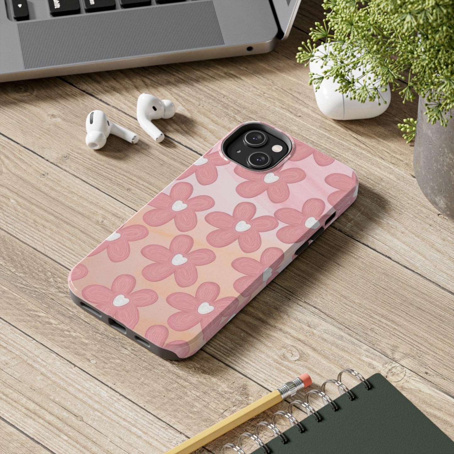 The Floral Hues Tough iPhone Cases