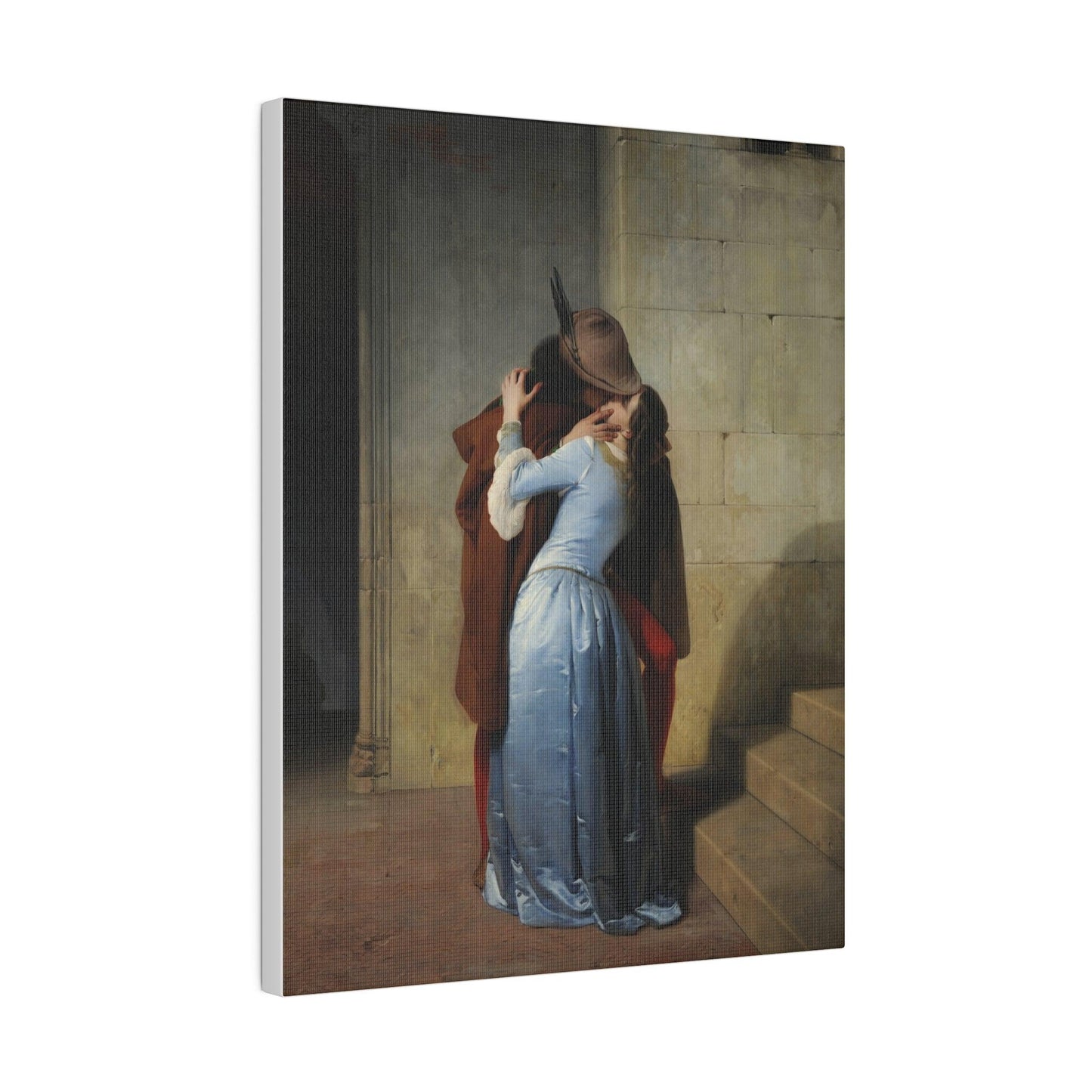 El Beso (Pinacoteca de Brera, Milán, 1859) - Matte Canvas, Stretched, 0.75"