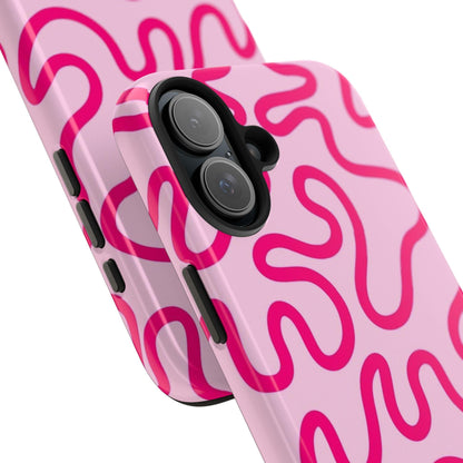 Pink Paradise Swirls Tough iPhone Cases