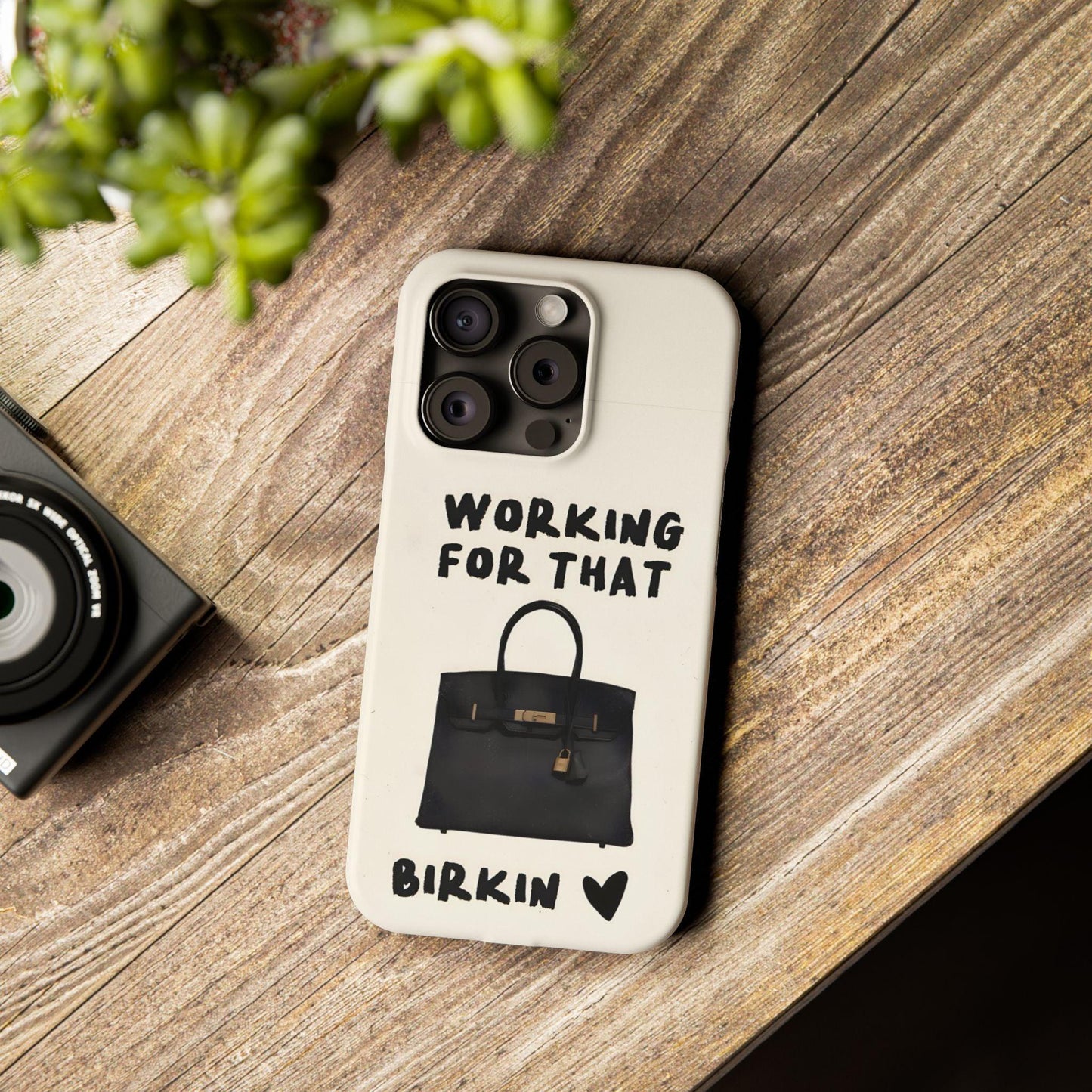 Working for that Luxe Bag Slim iPhone Cases