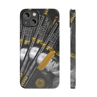 100 US Dollar Slim iPhone Case in Black & Gold - SMARTHOMEGOODIES