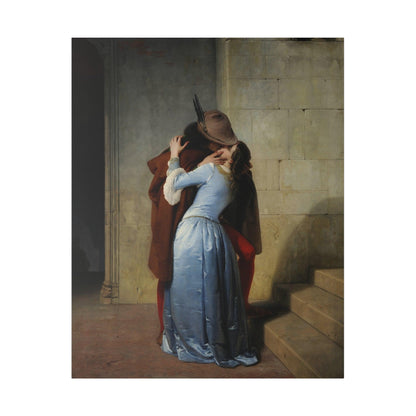 El Beso (Pinacoteca de Brera, Milán, 1859) - Matte Canvas, Stretched, 0.75"