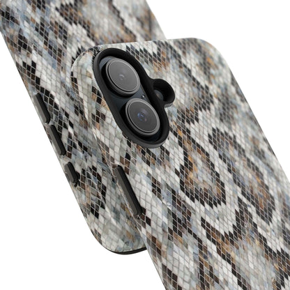 Crawler in Grey Mosaic Tough iPhone Cases